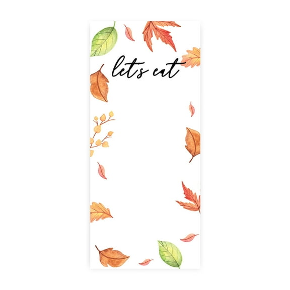 Koyal Wholesale Autumn Fall Foliage Printable Wedding Paper Menu Cards for DIY Printer, Pack of 52