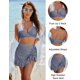thumbnail image 2 of Conjunto de bikini Blooming Jelly Tummy Control Falda de Natación 2025 Mujer, 2 of 6