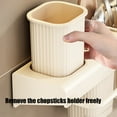 thumbnail image 4 of Clearance!Wall Mounted No Punch Knife Rack Organizer-Multi Functional Kitchen Shelf for Knives & Chopsticks | Space Saving Cylinder Design, 4 of 6