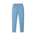 thumbnail image 5 of Sweatpants Mens Open Bottom Drawstring Outdoor Hiking Pants Casual Track Jogging, Blue M, 5 of 7