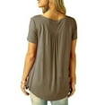 thumbnail image 3 of Viworld Women Casual Loose T Shirt Basic Summer Cotton Tops Plus Size, 3 of 3