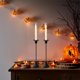 thumbnail image 4 of Candelabro geométrico moderno de hierro, centro de mesa con soporte para velas de hierro, expositor de mesa para comedor, candelabro decorativo grande, decoración para bodas, fiestas, marco, 4 of 9