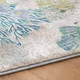 thumbnail image 5 of Addison Rugs Dream Shag Premium Machine Washable Transitional Coral Aqua Runner Rug, 2'3" x 7'6", 5 of 8