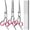 Pink 5 in 1, variant on Hennt 4-Piece Pet Grooming Scissors Set, Stainless Steel Kit with Safety Tips for Dogs & Cats, 2 Colors