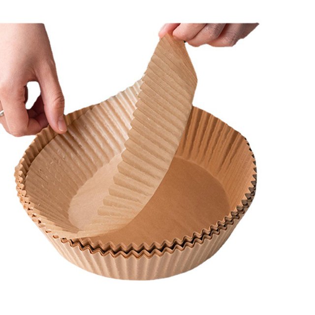 100 piezas de revestimiento desechable antiadherente,a prueba de agua, pergamino de grado alimenticio para hornear microondas (100 piezas - 6.3 pulgadas) LingWen 9024715145048