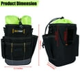 thumbnail image 6 of MELOTOUGH Tool Belt Pouches Electrician Tool Pouch with Belt Clip, Utility Top Drawstring Organizer Tool Pouch Bag for HVAC, Carpenter, Plumber, 6 of 6