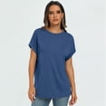 thumbnail image 7 of SUNBS Women's Oversized Tops Business Casual Short Sleeve T-Shirt Summer Blouses, 7 of 7