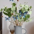 KKHZ 6pcs Artificial Greenery Stems For Tall Vase Faux Plants Real Touch Greenery Begonia Leaves