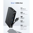 thumbnail image 3 of Cable hub USB4 Matters 8 en 1 portátil de 40 Gbps con PD de 100 W, 3 of 8