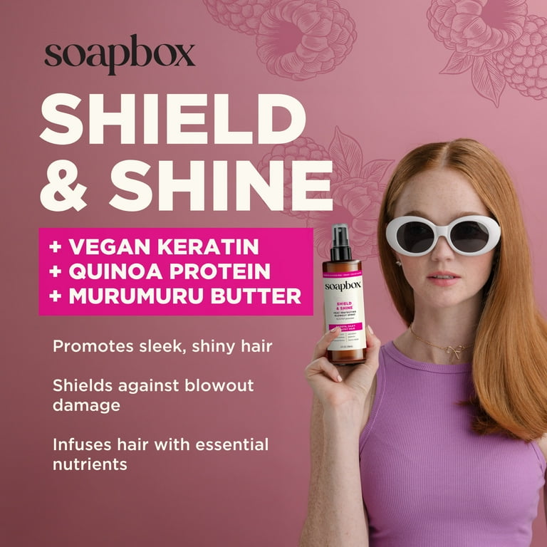 Soapbox Shield and Shine Heat Protecting Blowout Spray, 8 fl oz photo 6