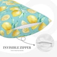 thumbnail image 5 of Bixox Yellow Lemon Printed Pillow Protector,Super Soft Ideal for Home,Guests,Rentals - 16"x24", 5 of 8