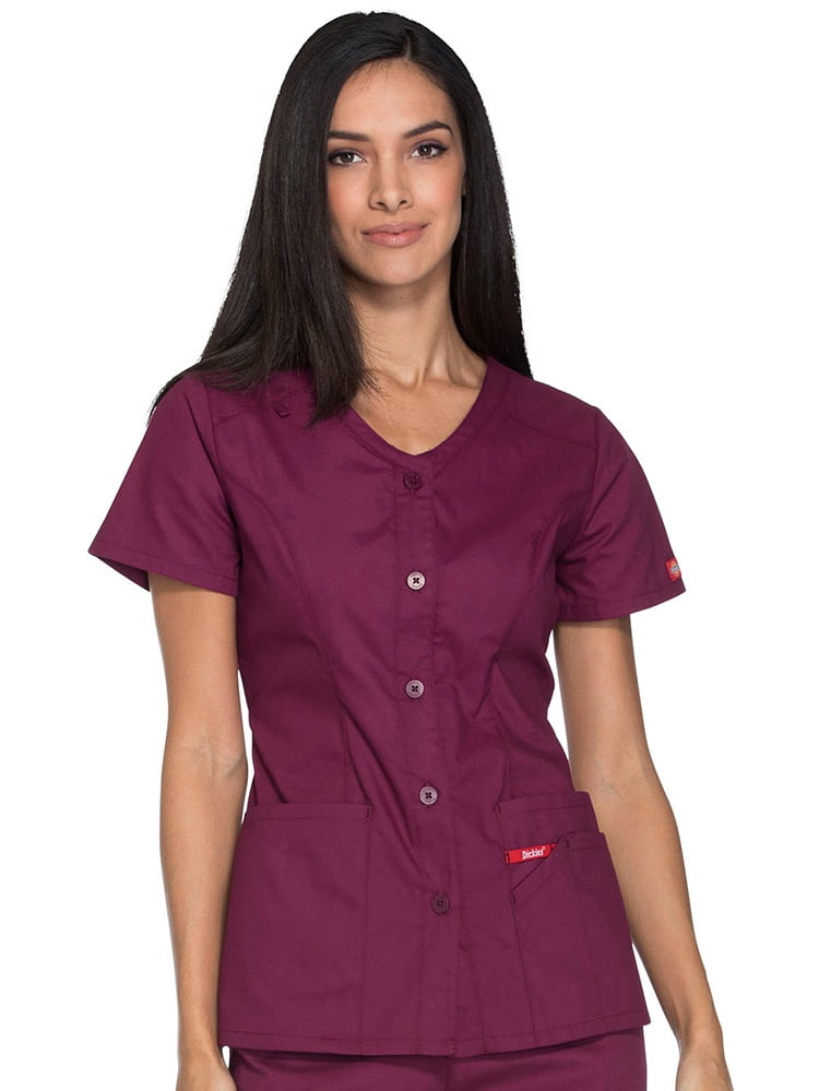 Everyday Scrubs Signature by Dickies Women's VNeck Solid Scrub Top