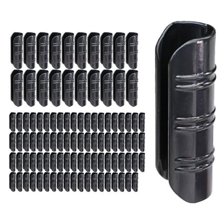 

100 Pieces Garden Buildings Tube Clip Shade Net Clips Shading Net Fixed Clips Multipurpose Awning Clamp Tube Clamp for Greenhouse Banner 20mm