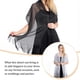 thumbnail image 5 of Minnieouse Bufanda brillante de lujo, chal para sombra de protección solar, hilo fino femenino, borla de encaje hueco largo, capas de boda, Ropa, zapatos y accesorios Miscelánea Blanco, 5 of 6