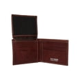 thumbnail image 5 of Cartera Steve Madden de piel para hombre con capacidad extra, color marrón, 5 of 5
