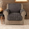 Sure Fit Quilted Velvet Deluxe Chair Pet Throw, Mini Check