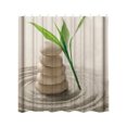 thumbnail image 1 of Cortinas de ducha impermeables 3D Cortina de baño de lino Decoración de baño Tipo 10 180x180cm Advancent HA6767-10B, 1 of 6