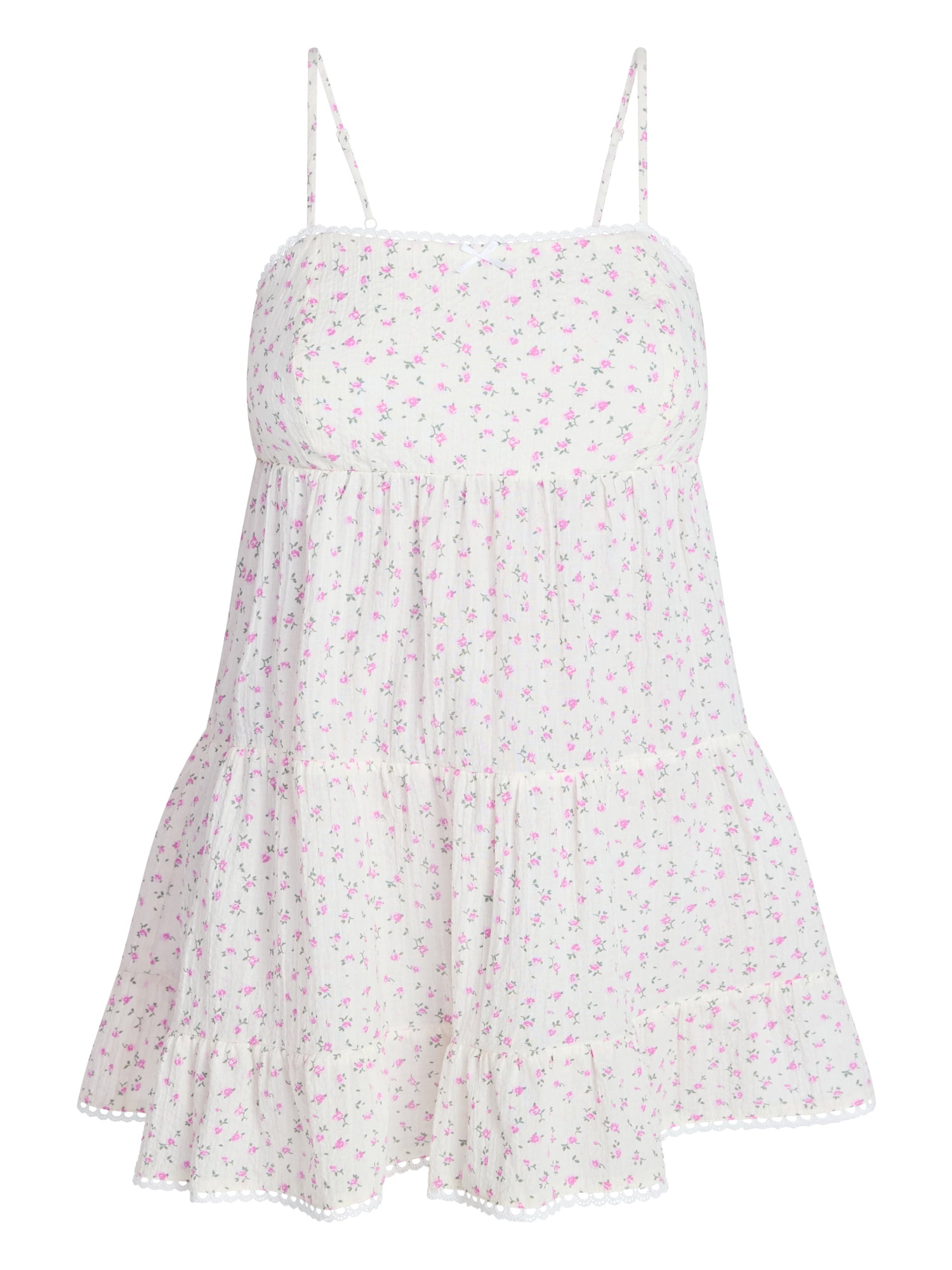 No Boundaries Woven Babydoll Sleep Dress, Women's XS-XXL