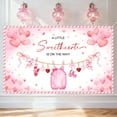 thumbnail image 2 of 5.9x3.6FT Valentine's Day Baby Shower Backdrop A Little Sweetheart is on The Way Photography Background Valentines Day Baby Shower Party Decorations Banner Supplies Photo Booth Props, 2 of 6
