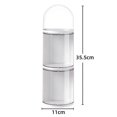 thumbnail image 5 of Figure Storage Box Transparent Wall Mounted Doll Figure Display Box Exhibition Box 3 Layer 11x35.5cm, 5 of 5