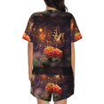 thumbnail image 6 of Sigee Butterfly Sitting on a Flower for Sleepwear Casual Pjs with Pockets Women's Pajamas Sets Shorts 2 Piece Short Sleeve Lounge Sets 4X-Large, 6 of 9