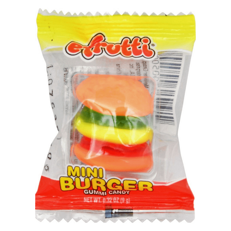 EFRUTTI Set - 10 Mini Burger, 10 Sour Mini Burger, 10 Hotdog, 8 Pizza (38  Total) 