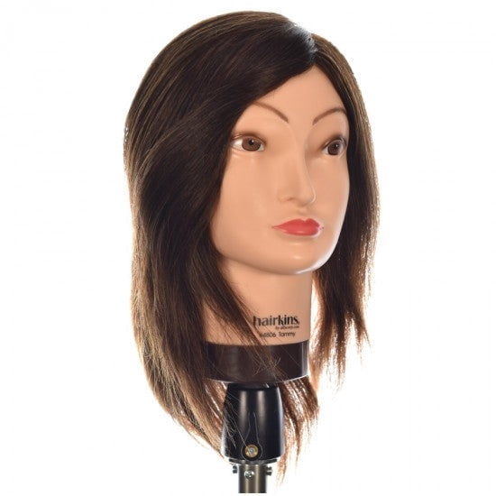 Hairkins Mannequin Head 100% Human Hair - Choose Your Style