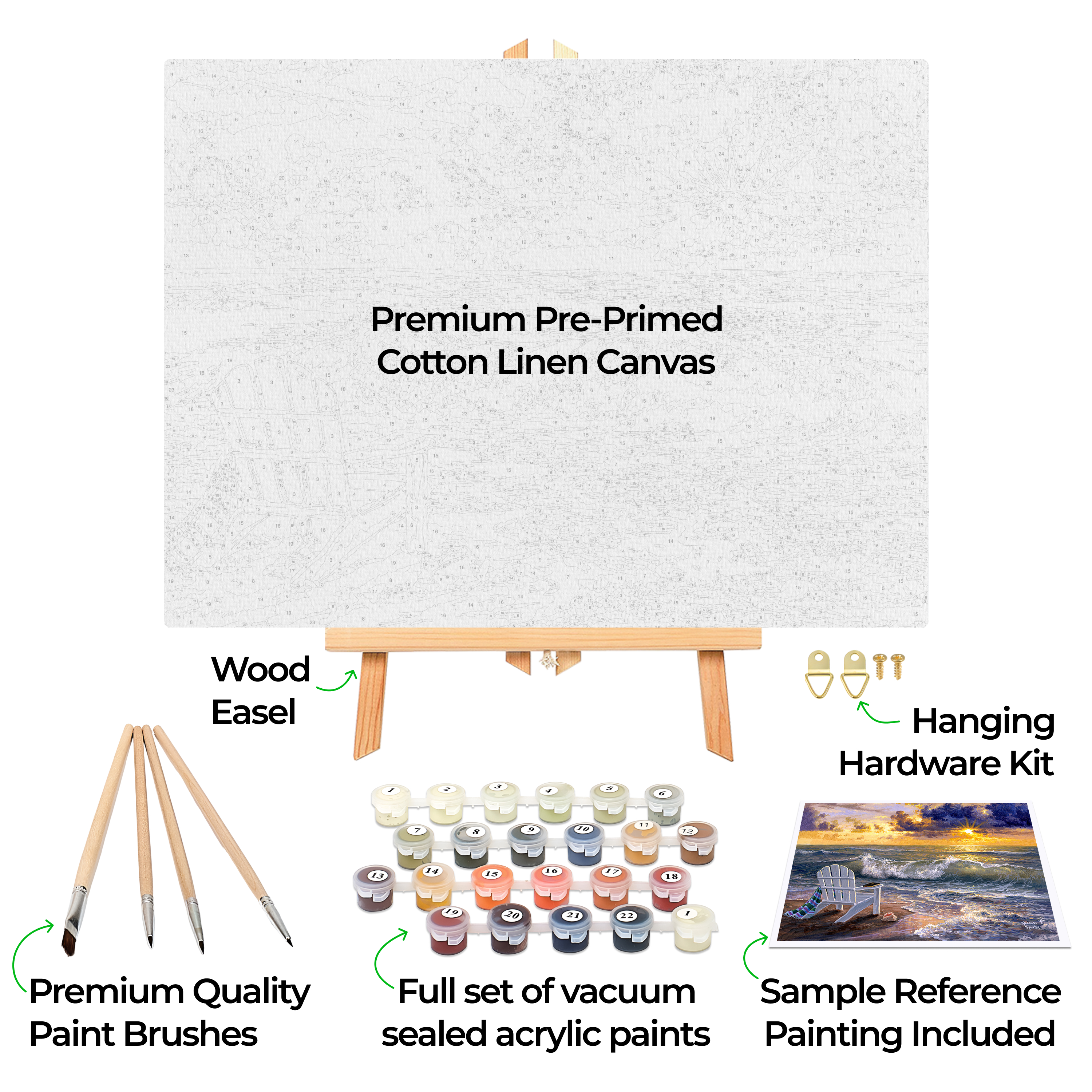 Ledgebay Paint by Number for Adults Crafts for Adults(Be Still)