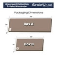 thumbnail image 7 of Grain Wood Furniture Greenport 3-Door Wardrobe, Brushed Grey, 7 of 7