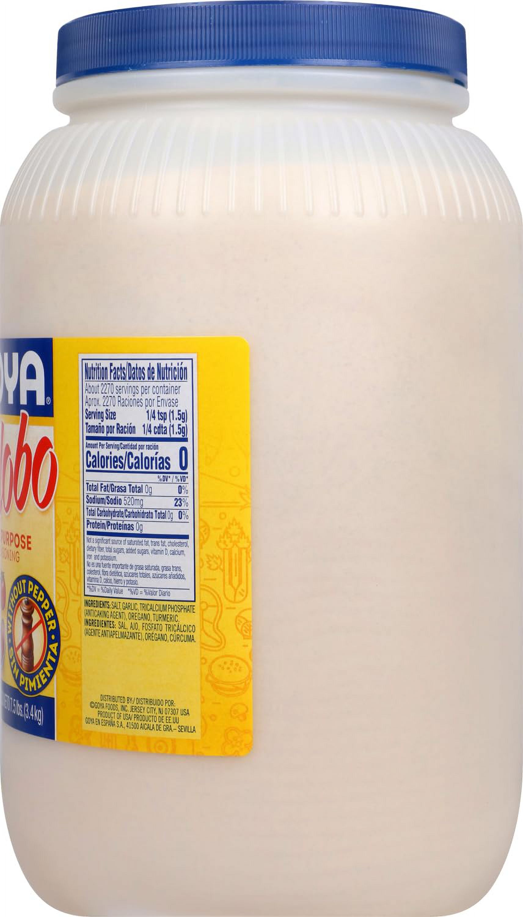 Goya Adobo Without Pepper - 7.5 Lb