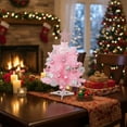 thumbnail image 5 of Luoshdecor Mini Table Christmas Tree, 15.7 in Star Treetop and Ornaments Tabletop Christmas Tree for DIY Pink Christmas Decoration Gifts, 5 of 6