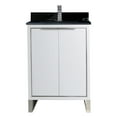 thumbnail image 2 of Fine Fixtures Opulence Collection 24 in. W x 18 in. D x 33 in. H Bathroom Vanity in White Matte with Black Marble Sintered Stone Sink - Chrome hardware, 2 of 8