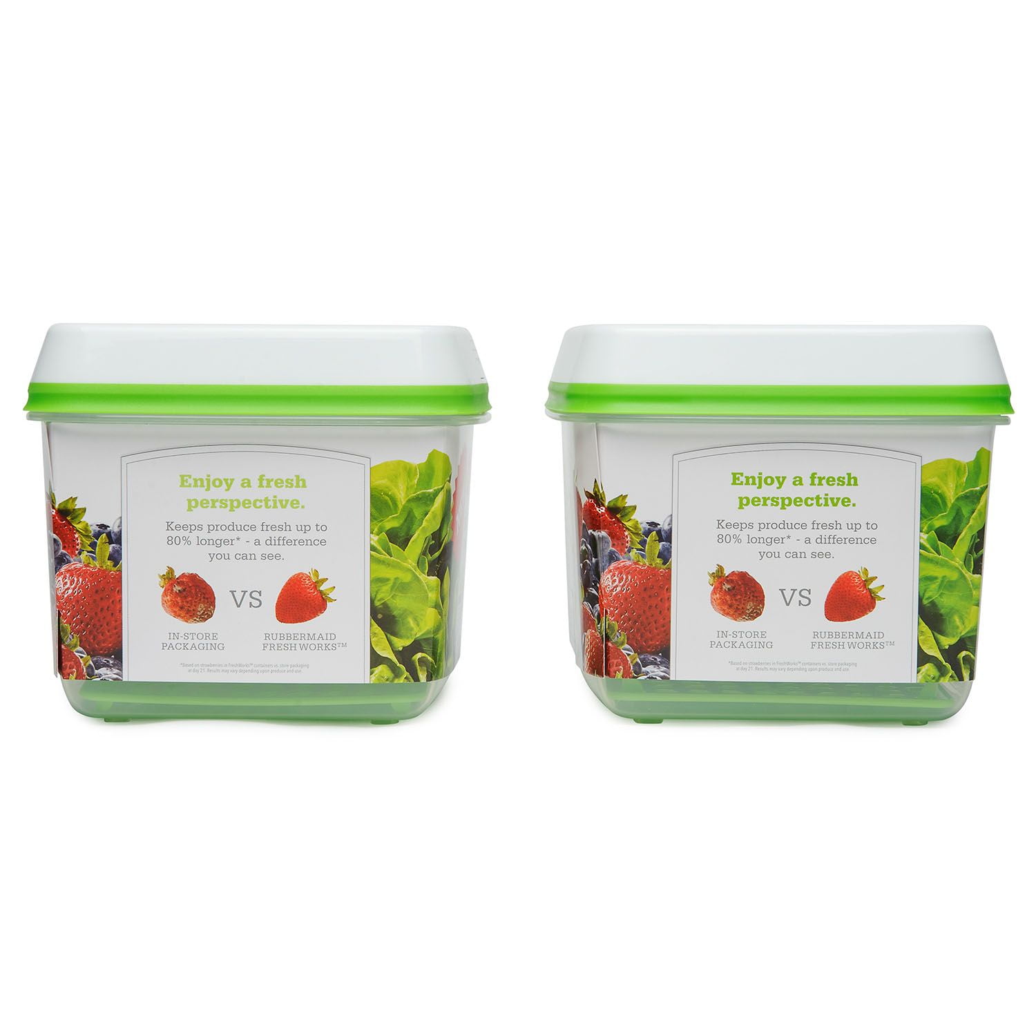 Rubbermaid Produce Food Storage, 17.3 Cup, Green