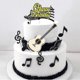 thumbnail image 2 of 1 Set Cute Musical Notes Cake Topper Music Instruments Festival Cupcake Toppers For Wedding Birthday Party Cake Decorations, 2 of 3