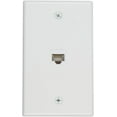 thumbnail image 2 of Buyer's Point 1 Port Cat6 Wall Plate, Female-Female White with Single Gang Low Voltage Mounting Bracket Device (1 Port), 2 of 8