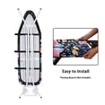 thumbnail image 4 of HELLHERO Butterfly and Florals Ironing Board Cover Hook & Loop Straps Replacement Non-Slip Snug Fit, 4 of 5