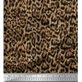 thumbnail image 3 of Soimoi Orange Viscose Chiffon Fabric Leopard Animal Skin Print Fabric by the Yard 42 Inch Wide, 3 of 3