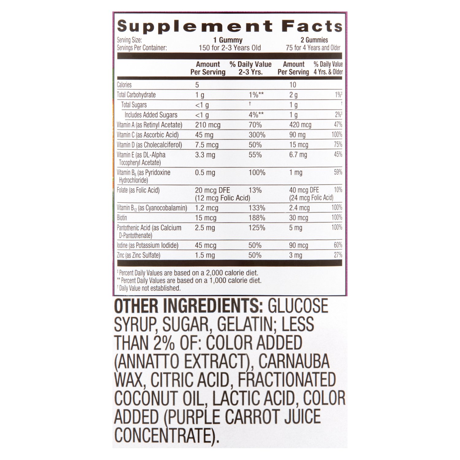 Equate Kids Multivitamin + Immune Gummies, 150 Count photo 3