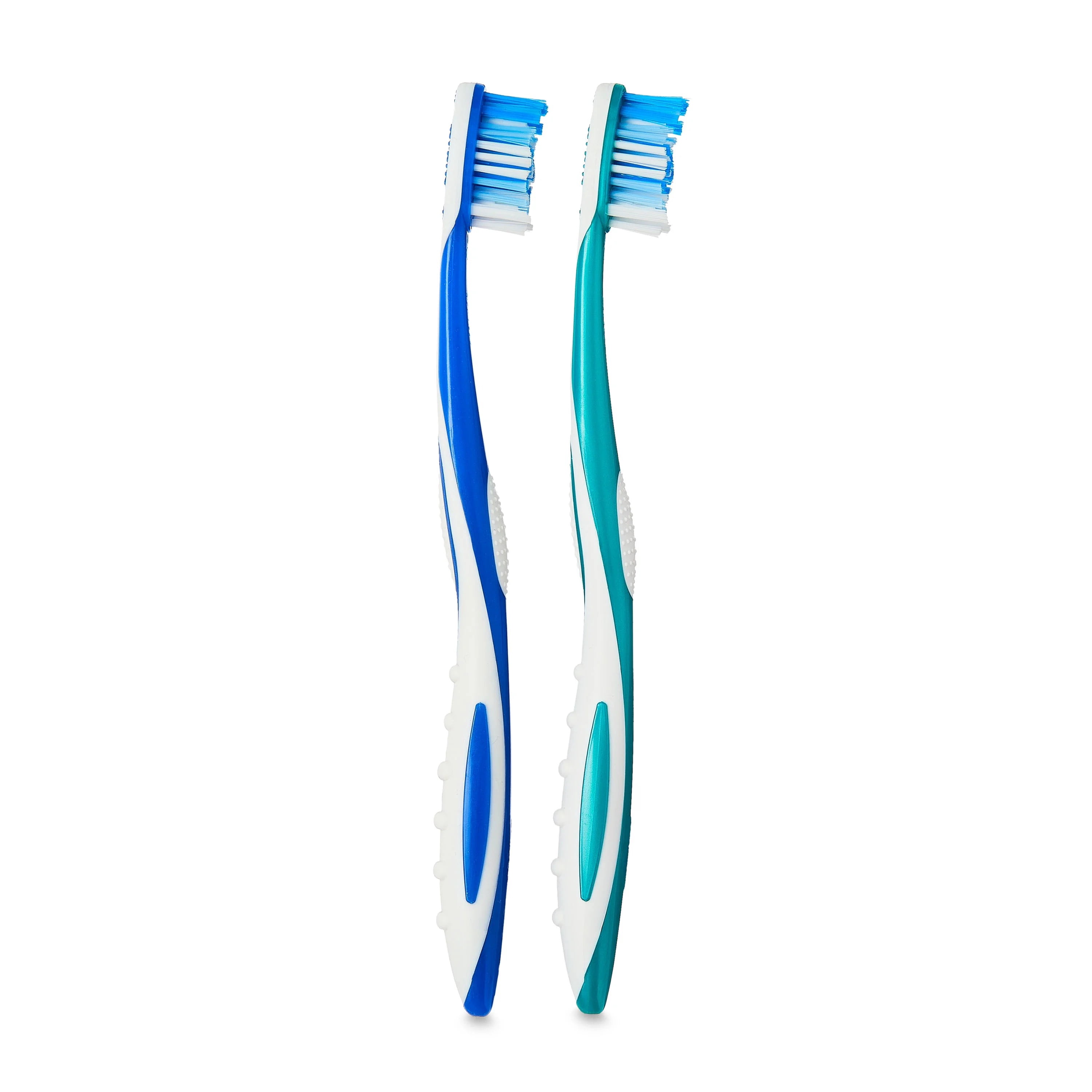 (4 pack) Equate Rotation Manual Toothbrush with Tongue and Cheek Cleaner, Medium