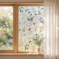 thumbnail image 5 of Window Privacy Film,Stained Glass Sticker Floral Window Film, Privacy Window Film,Decorative Static Clings UV Blocking Colorful Decals,Removable Vinyl Covering Rainbow Window Film, 17.5'' x 47.2'', 5 of 7