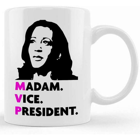 Madam Vice President Kamala Harris Vice President Kamala Harris Mug Biden Harris, Ceramic Novelty Coffee Mug, Tea Cup, Gift Present For Birthday, Christmas Thanksgiving Festival, 11oz Or