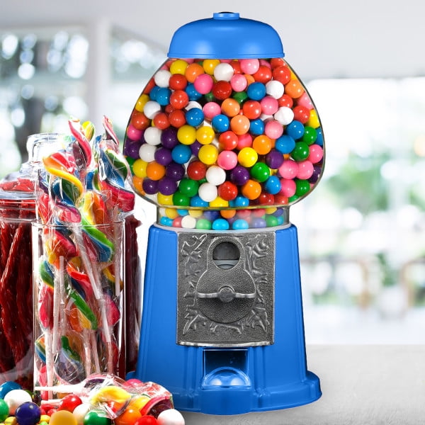 11-Inch Coin-Operated Mini Gumball Machine by Great Northern Popcorn, Blue