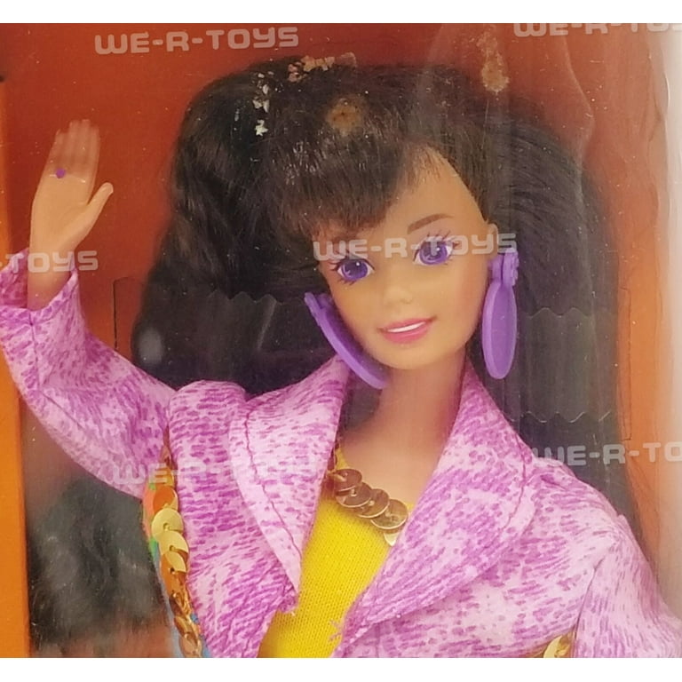 Barbie Paint 'N Dazzle Brunette Doll Set (1993) - Walmart.com