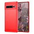 thumbnail image 1 of PANDACO Red Brushed Metal Case for Google Pixel 7 Pro, 1 of 5