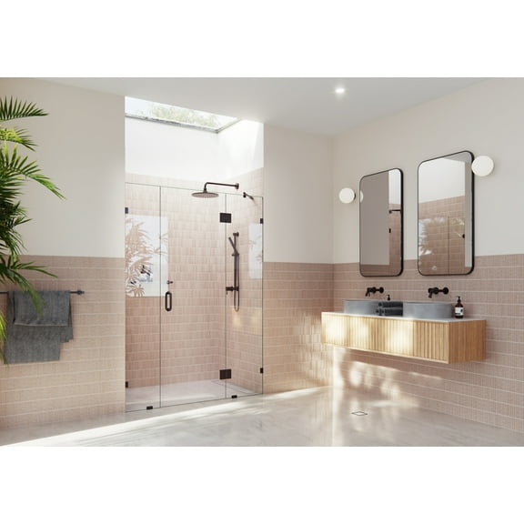 Glass Warehouse Ghf-64.25 Stellar 78" High X 64-1/4" Wide Hinged Frameless Shower Door -