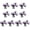 Purple, variant on Bundles Of 10 Football Bowknot Hair Ties Supporter Hair Decorations Suitable For Team Spirits And Special Gatherings