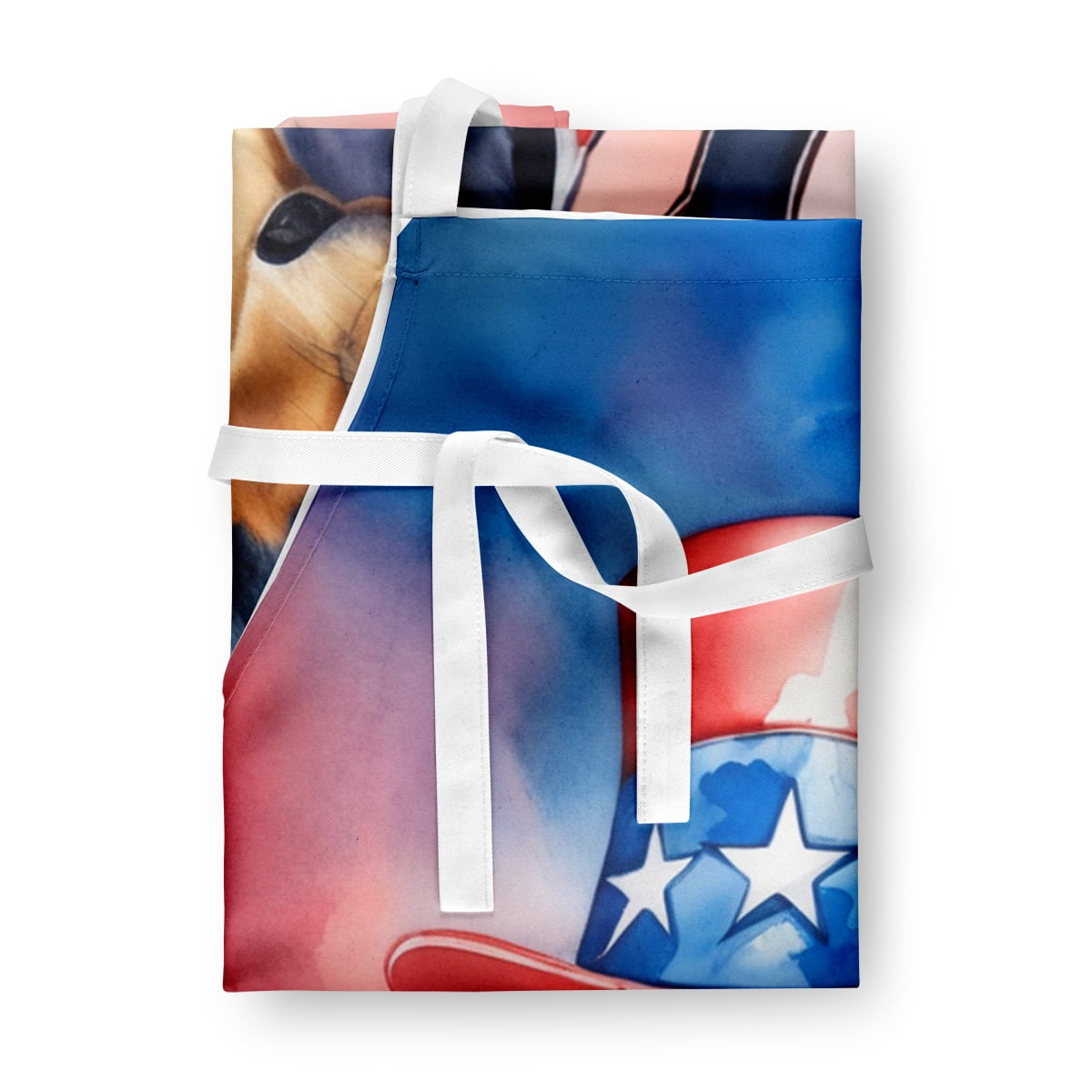 Bluetick Coonhound Patriotic American Apron 27 in x 30 in