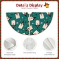 thumbnail image 3 of Rateoe Halloween Ghosts Pattern Christmas Tree Skirt with Ties, Christmas Tree Decorations, Farmhouse Christmas Decor Xmas Holiday Decorations-30", 3 of 6