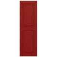 thumbnail image 6 of Ekena Millwork 12"W x 74"H True Fit PVC Two Equal Raised Panel Shutters, Fire Red (Per Pair - Hardware Not Included), 6 of 10