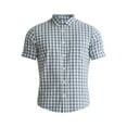thumbnail image 5 of George Men's & Big Men's Button-Up Poplin Shirt with Short Sleeves, Sizes S-3XL, 5 of 5